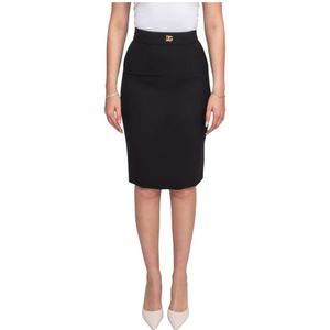 Dolce & Gabbana, Dames, Rokken, Zwart, Maat: M