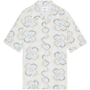 Nn07, Heren, Overhemden, Wit, Maat: 2XL Katoen,