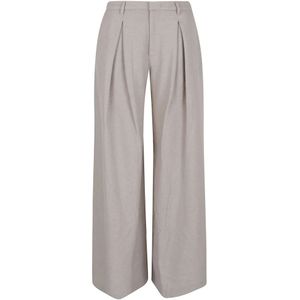 Andamane, Dames, Broeken, Beige, Maat: 2XS Wol,