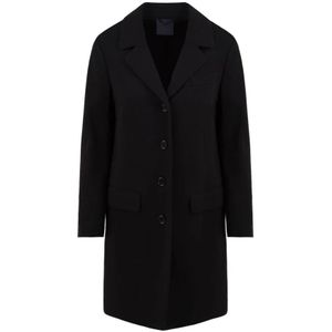 Aspesi, Dames, Mantels, Zwart, Maat: XS Wol,