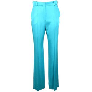 Nina Ricci, Dames, Broeken, Blauw, Maat: M Acryl,