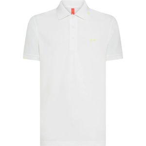 Sun68, Heren, Tops, Wit, Maat: M Katoen,