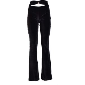 Philipp Plein, Dames, Broeken, Zwart, Maat: M Poliester,