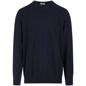 Fedeli, Heren, Truien, Blauw, Maat: XL Leer,