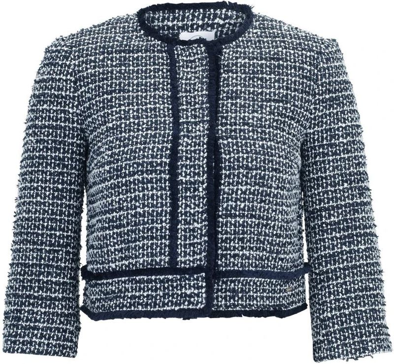 Betty & Co - Bolero-jasje - Blauw - Leer