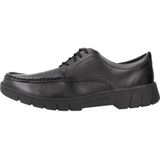 Clarks - Branch - Veterschoenen - Zwart - Leer