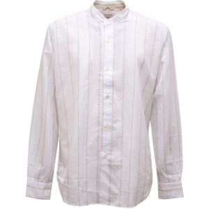 Eleventy, Heren, Overhemden, Wit, Maat: S Katoen,