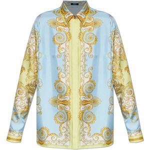 Versace, Dames, Blouses & Shirts, Veelkleurig, Maat: S
