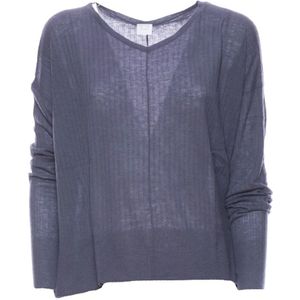 C.T.plage, Dames, Truien, Paars, Maat: S Wol,