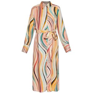 PS By Paul Smith, Dames, Jurken, Veelkleurig, Maat: 2XS Satijn,