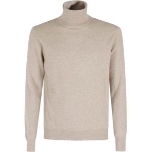 Malo, Heren, Truien, Beige, Maat: XL Kasjmier,