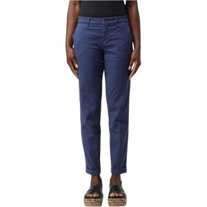 Fay, Dames, Broeken, Blauw, Maat: W31 Katoen,