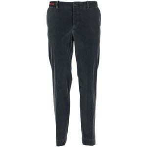 Rrd, Heren, Broeken, Grijs, Maat: L Velours,