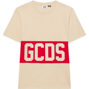 Gcds, Heren, Tops, Beige, Maat: L Katoen,