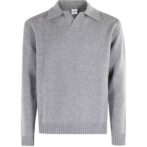 Aspesi, Heren, Truien, Grijs, Maat: L Wol,