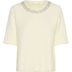 Soaked in Luxury, Dames, Truien, Beige, Maat: M