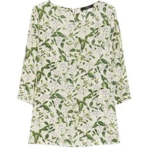 Max Mara, Dames, Blouses & Shirts, Veelkleurig, Maat: 2XS Zijde,