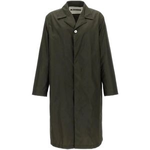 Jil Sander, Heren, Mantels, Groen, Maat: M Polyamide,