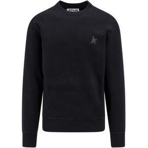 Golden Goose, Heren, Sweatshirts & Hoodies, Zwart, Maat: 2XL Katoen,