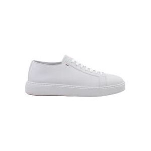 Santoni Luxe Sport Sneakers , White , Heren , Maat: 44 1/2 EU