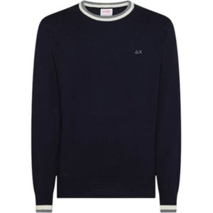 Sun68, Heren, Truien, Blauw, Maat: S