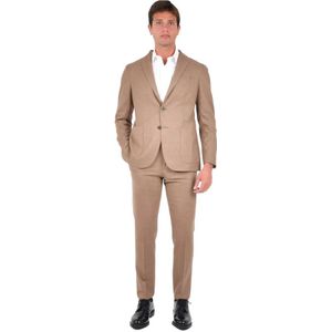 Boglioli, Heren, Pakken, Beige, Maat: XL Flanel,