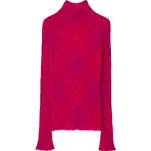 Burberry - Wollen Coltrui - Roze - 51% Mohair, 30% Polyamide, 19% Wol