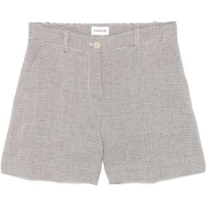 P.a.r.o.s.h., Dames, Korte broeken, Grijs, Maat: S Linnen,