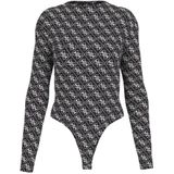 Guess - W5BP09K68D2 - Bodi - Zwart - Lange Mouwen - 4G Logo