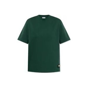 Burberry Gepatcht T-shirt , Green , Dames , Maat: 2XS
