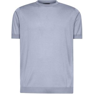 Giorgio Armani, Heren, Tops, Blauw, Maat: 2XL Katoen,