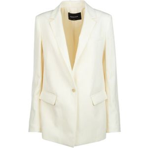 Fabiana Filippi, Dames, Jassen, Beige, Maat: S Linnen,