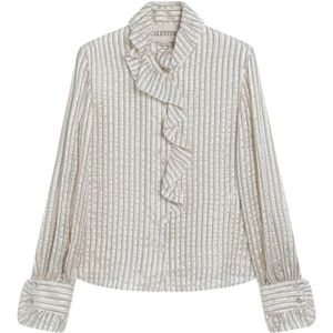 Valentino Garavani, Dames, Blouses & Shirts, Veelkleurig, Maat: S Zijde,