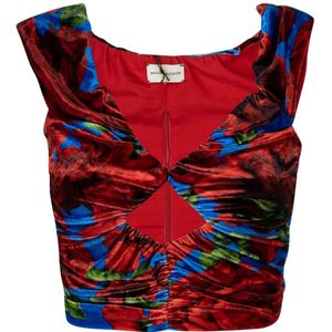 Magda Butrym, Dames, Tops, Veelkleurig, Maat: XS Zijde,