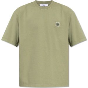 Stone Island, Heren, Tops, Groen, Maat: L Katoen,