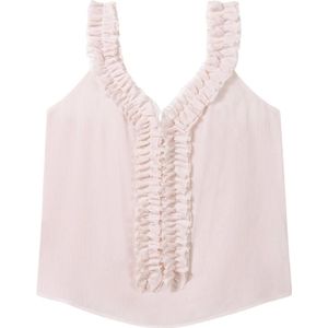 Luisa Cerano, Dames, Tops, Roze, Maat: S Poliester,