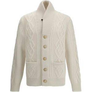 Brunello Cucinelli, Heren, Truien, Beige, Maat: L Kasjmier,