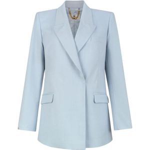 Elisabetta Franchi, Dames, Jassen, Blauw, Maat: M