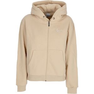 Karl Kani - Zip-Through Sweatshirt - Zwart - Katoen/Polyester