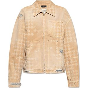 Amiri, Heren, Jassen, Beige, Maat: M Katoen,