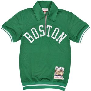Mitchell & Ness, Heren, Tops, Groen, Maat: S Poliester,