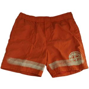 Stone Island, Heren, Badkleding, Oranje, Maat: S