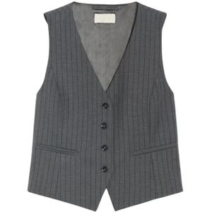 Iblues, Dames, Jassen, Grijs, Maat: 2XS Poliester,