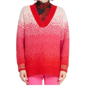 Silvian Heach, Dames, Truien, Rood, Maat: XS Acryl,