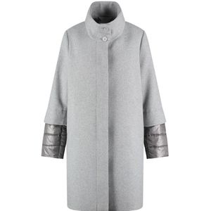 Gerry Weber, Dames, Mantels, Grijs, Maat: XL Wol,