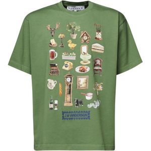 JW Anderson, Heren, Tops, Groen, Maat: XL Katoen,