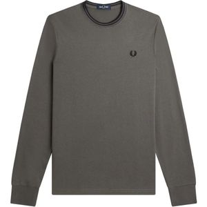 Fred Perry, Heren, Tops, Groen, Maat: S Katoen,