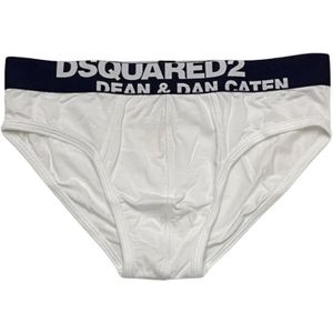 Dsquared2, Heren, Ondergoed, Wit, Maat: M Katoen,