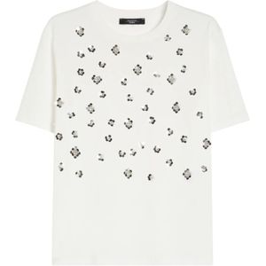 Weekend Max Mara, Dames, Tops, Wit, Maat: S Jersey,