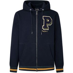 Pepe Jeans, Heren, Sweatshirts & Hoodies, Blauw, Maat: S